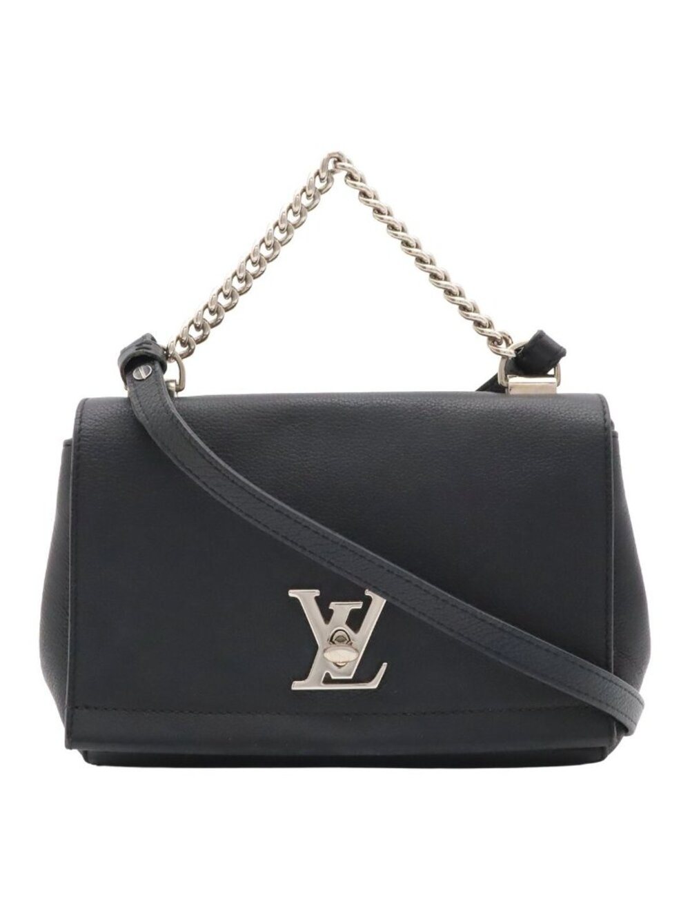Louis Vuitton Lockme II 2 BB Shoulder Bag 2-Way Chain Handle Noir Black